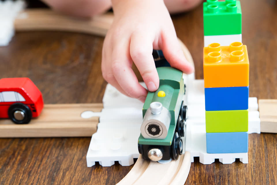 LEGO Duplo - Train Track Crossover 6376 Dark Gray - DECOTOYS