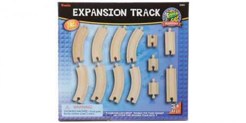 Wooden Train Track Expansion Pack - 13 Piece